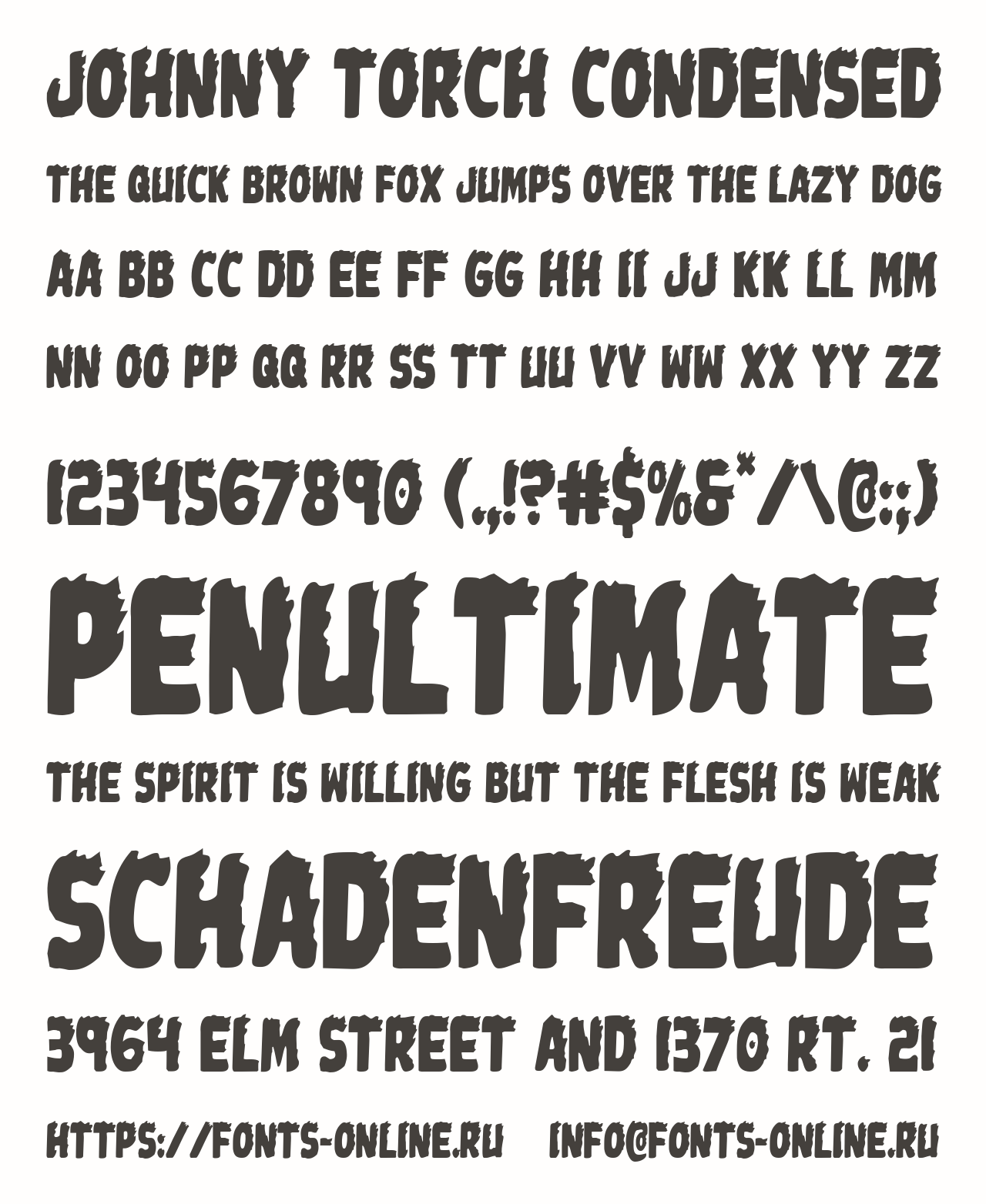 Johnny Torch Condensed Free Font Download
